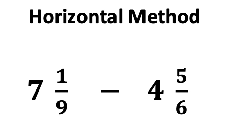  Fractions:  a subtraction fraction problem