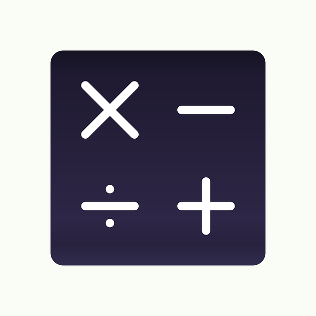 Math operation symbols, multiplication, subtraction, dividing and addition signs