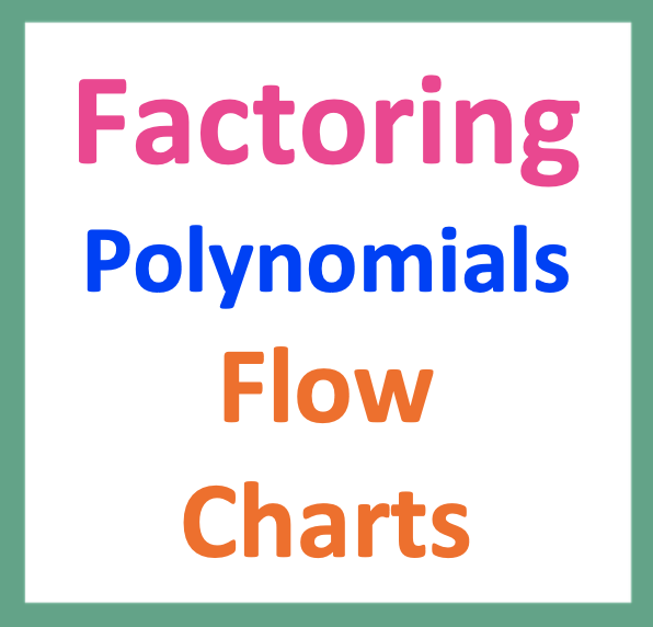 Factoring Polynomials Flow Charts