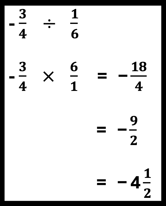 fractions and integers with division