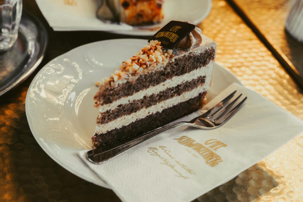 Re-Think Fraction Operations: slice of layered cake